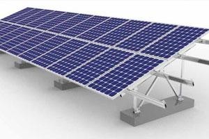 estrutura de fixação de painel solar fotovoltaico para o solo