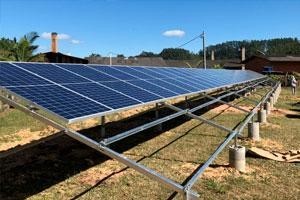 estrutura fixação painéis fotovoltaicos